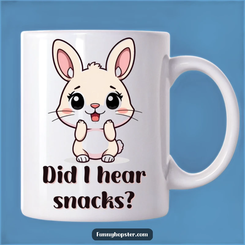 Funny Surprised Rabbit Mug: Ears Perked High, Perfect Coffee Gift