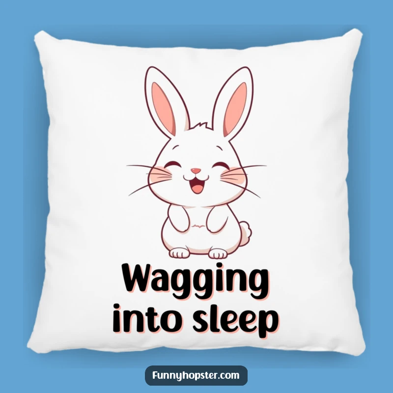 Comfy Funny Whiskered Rabbit Pillow: Add Whimsy to Your Home!
