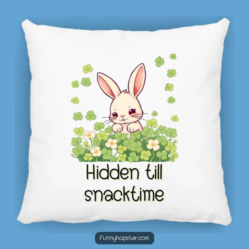 Funny Mischievous Rabbit Pillow: Cozy Secret Keeper, Comfort Gift