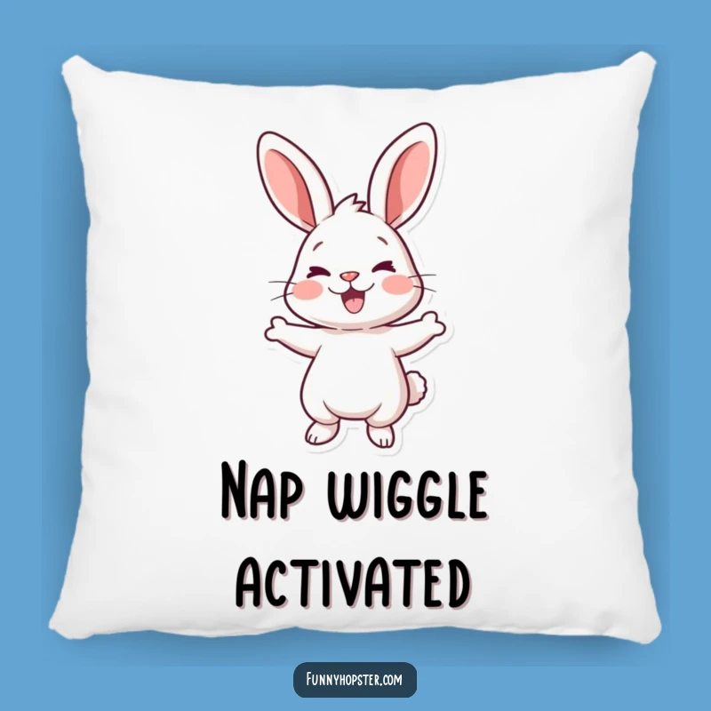 Funny Rabbit Wiggle Pillow: Cozy Joyful Character for a Humorous Gift