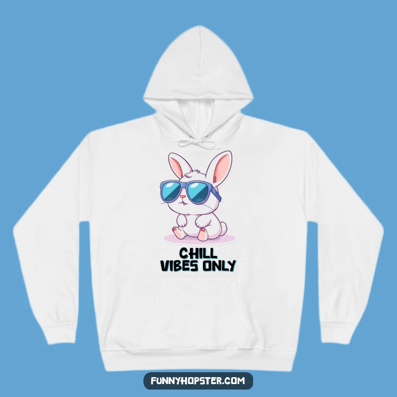 Cozy Funny Kawaii Rabbit Sunglasses Hoodie: Chill Vibes & Warm Gift!