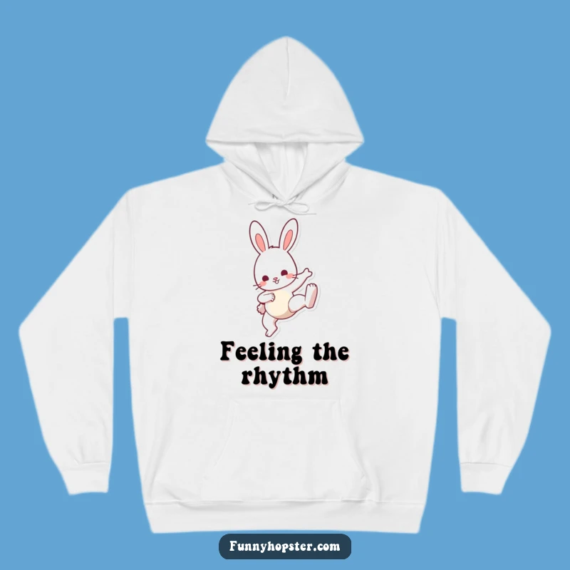 Funny Bunny Kick Hoodie: Cozy Comfort, High-Energy Funny Gift