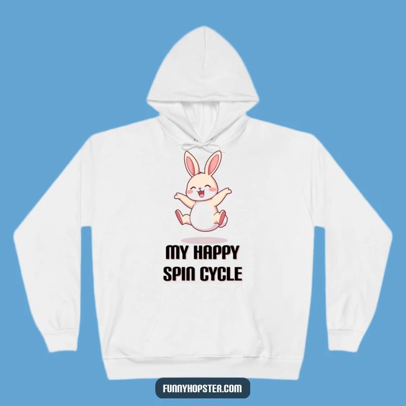 Funny Rabbit Cartwheel Hoodie: Stay Cozy and Cheerful with This Gift