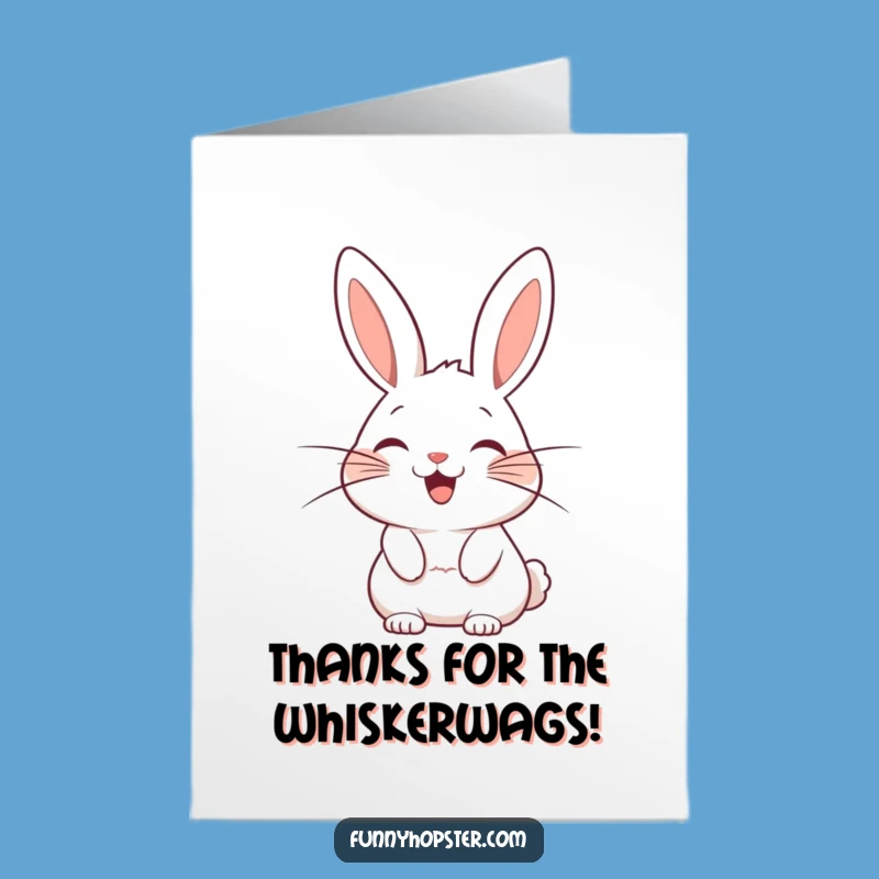Free Printable Thank You Card: Whiskers Rabbit - Express Gratitude Download