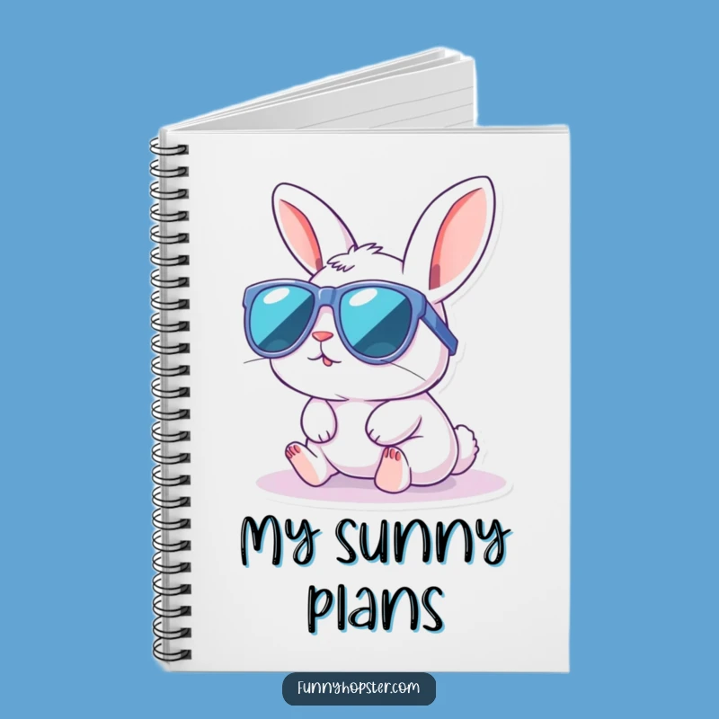 Funny Kawaii Rabbit Sunglasses Notebook: Jot Down Cool Ideas & Thoughts!