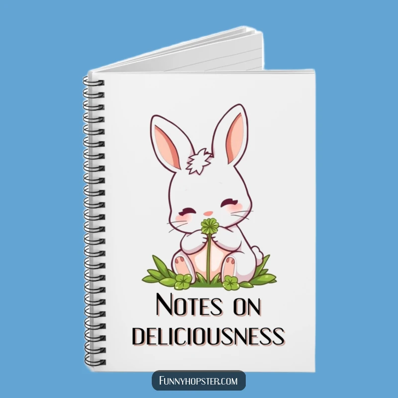 Funny Rabbit Clover Nibbler Notebook: Capture Your Thoughts Naturally
