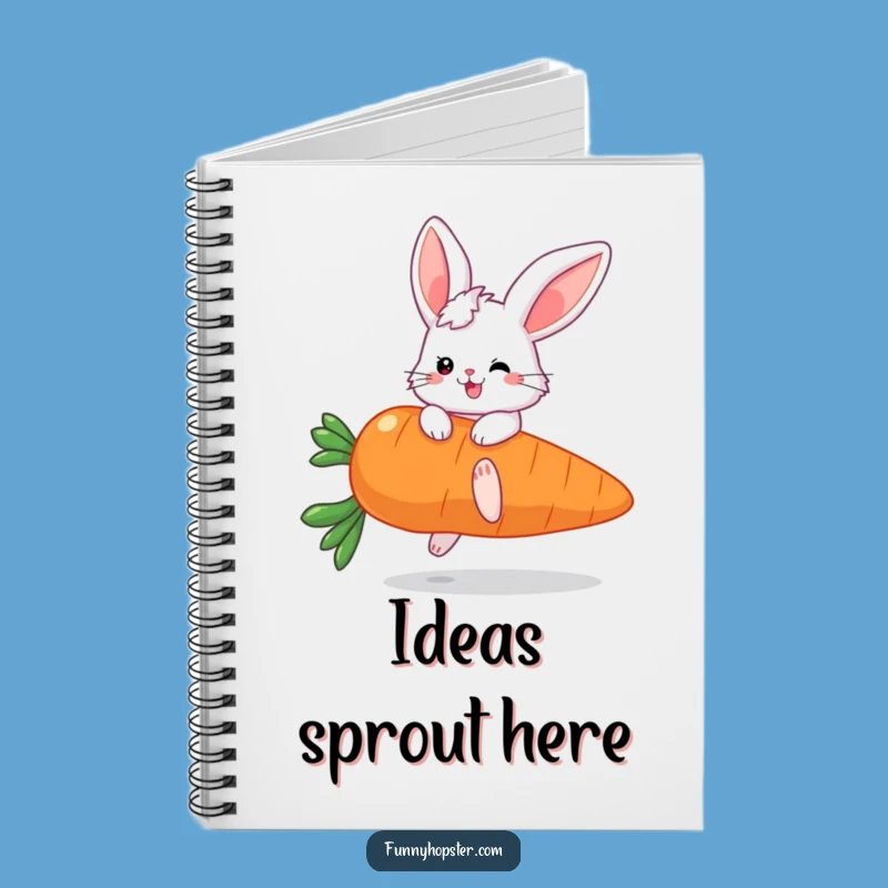 Funny Fluffy Bunny Carrot Notebook: Jot Down Ideas with Joy!