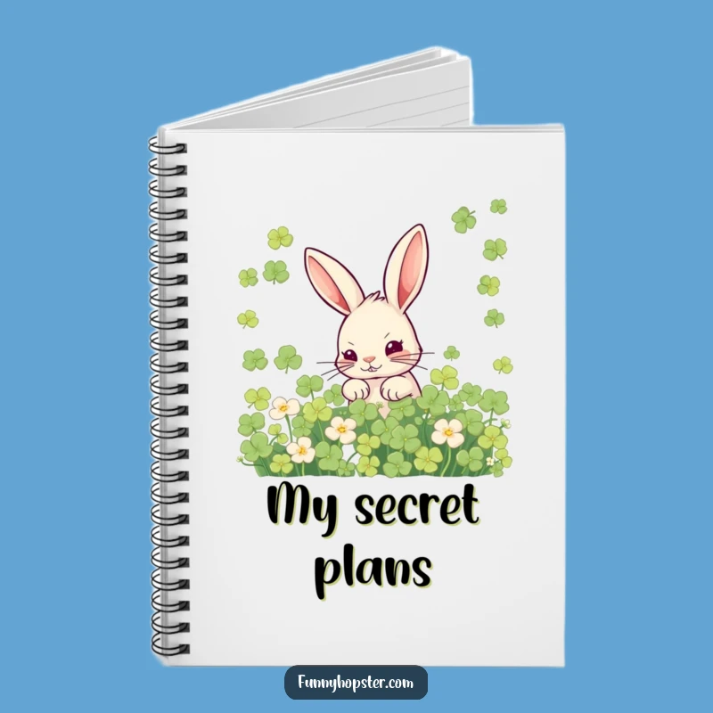 Funny Mischievous Rabbit Notebook: Jot Down Your Secret Plans