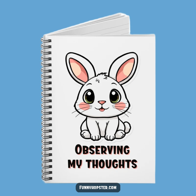 Funny Curious Rabbit Notebook: Wide-Eyed Character for a Humorous Gift