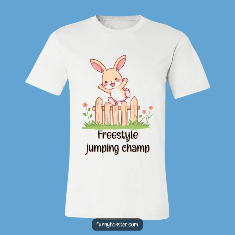Funny Leaping Rabbit T-Shirt: Jump for Joy - Great Funny Gift!
