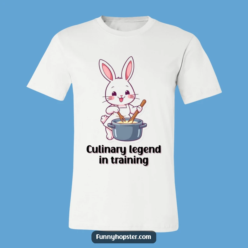 Funny Chef Rabbit Apron T-Shirt: Hilarious Gift for Kitchen Enthusiasts