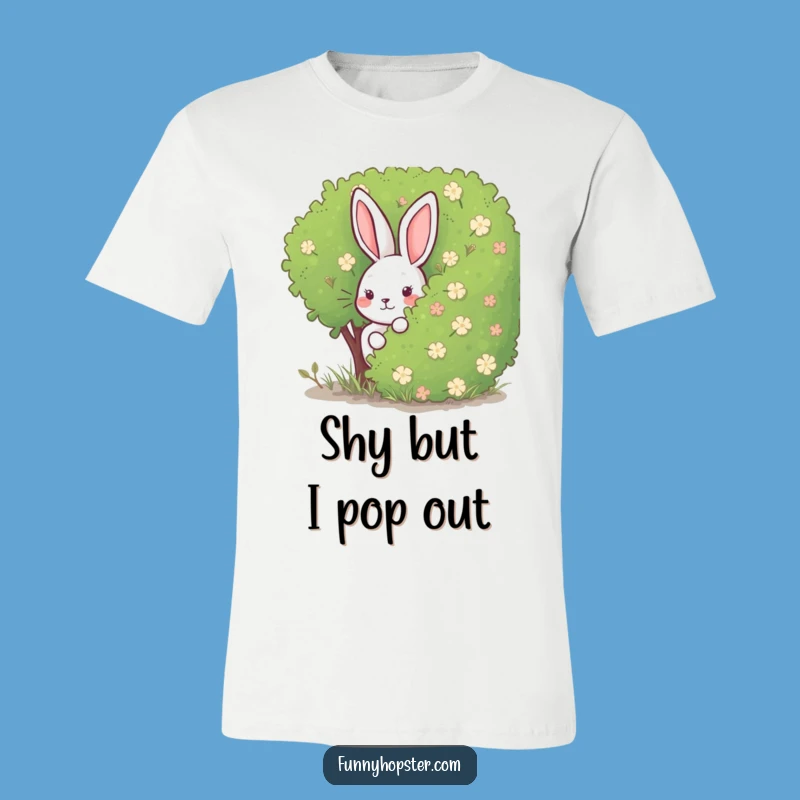 Funny Rabbit Hide-and-Seek T-Shirt: Show Your Playful Side