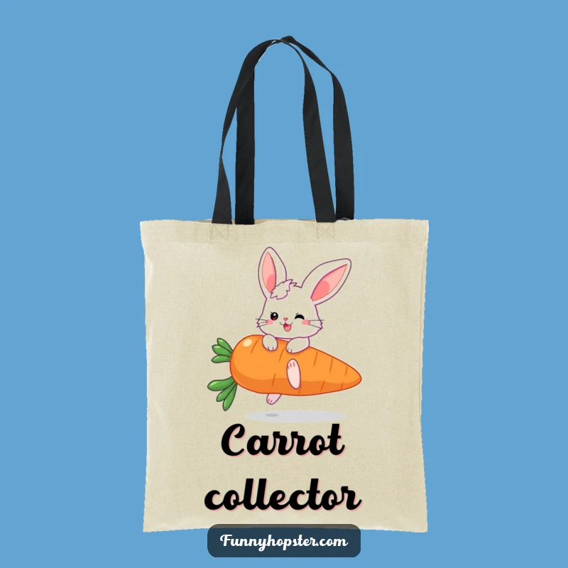 Funny Fluffy Bunny Carrot Tote Bag: Carry Your Essentials with Humor!