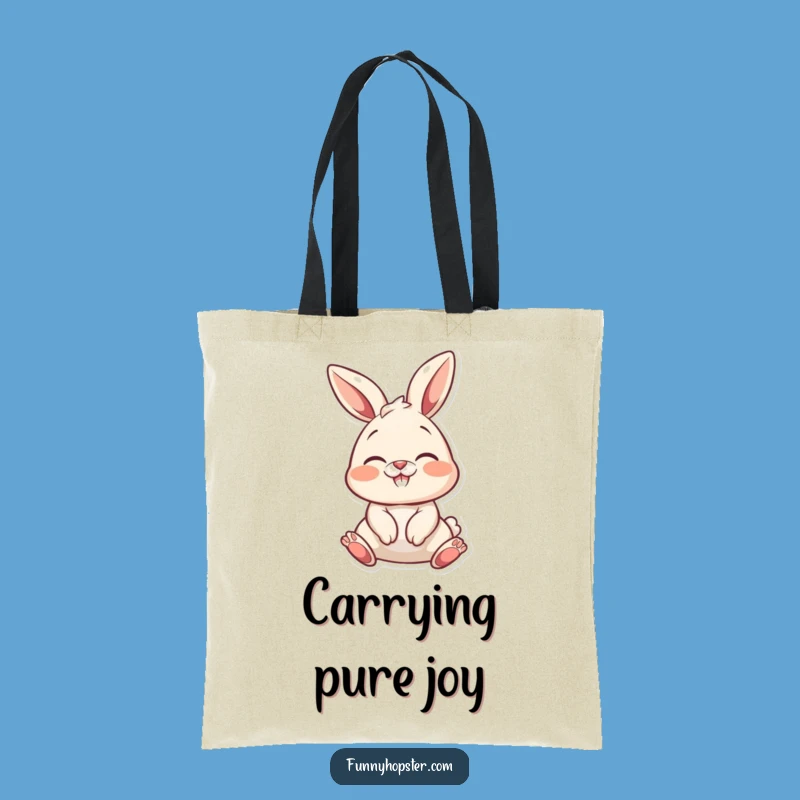 Funny Delightful Bunny Nose Tote Bag: Carry Your Joy Everywhere