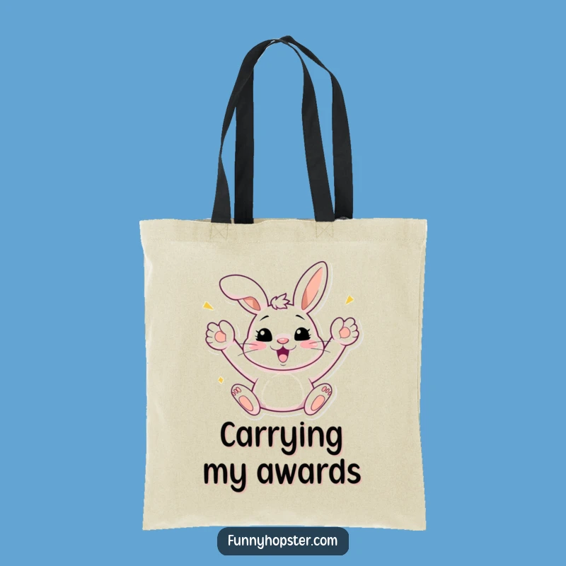 Funny Bunny Celebration Tote Bag: Carry Your Joy, Perfect Party Funny Gift