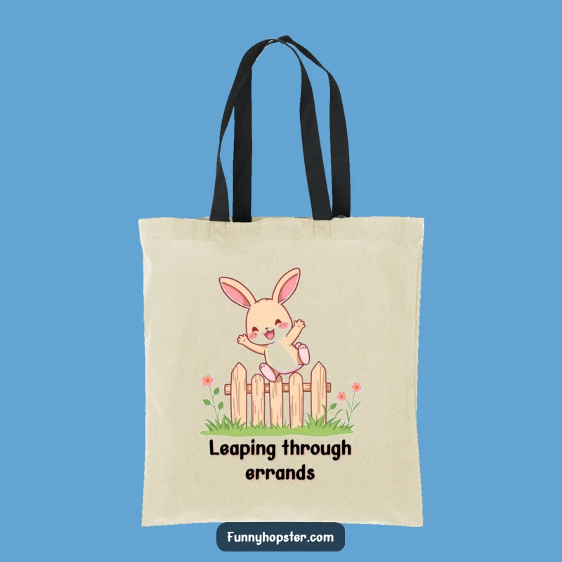 Funny Leap Rabbit Tote Bag: Carry Your Joy - Excellent Gift!