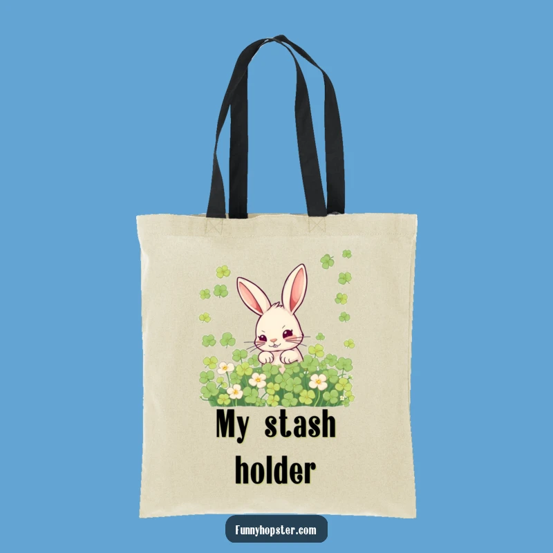 Funny Mischievous Rabbit Tote Bag: Carry Your Secrets in Style