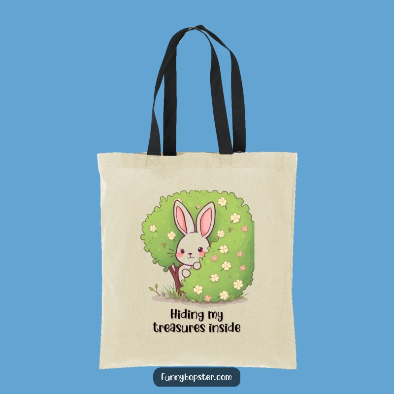 Funny Rabbit Hide-and-Seek Tote Bag: Carry Your Secrets in Style